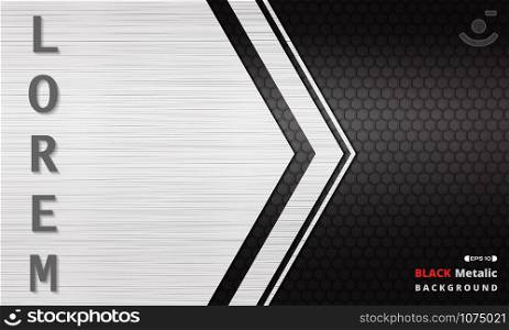 Modern black dark metallic texture grid background, vector eps10
