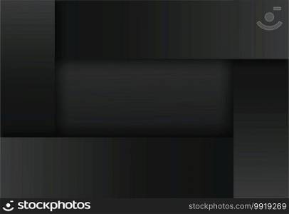 modern black square background vector illustration