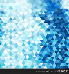 Modern blue abstract background with triangles