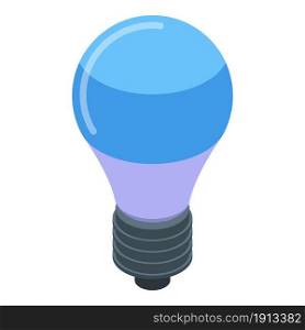 Modern blue bulb icon isometric vector. Smart idea. Think solution. Modern blue bulb icon isometric vector. Smart idea