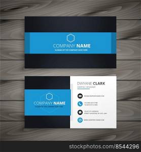 modern blue business card template