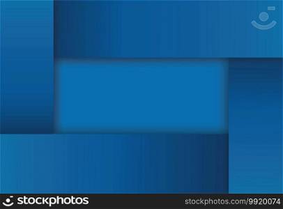 modern blue square on blue background vector illustration