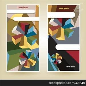 Modern business brochure background template with copyspace. Vector booklet.