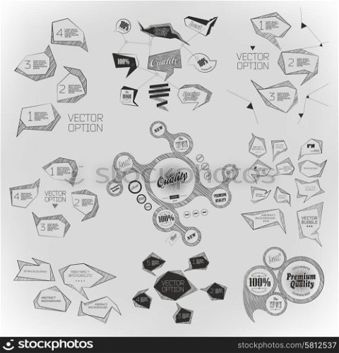 Modern business bubble option, speech template. Vector illustration. can be used for diagram, number options, web design, banner template, info graphic.