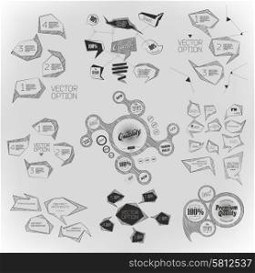 Modern business bubble option, speech template. Vector illustration. can be used for diagram, number options, web design, banner template, info graphic.
