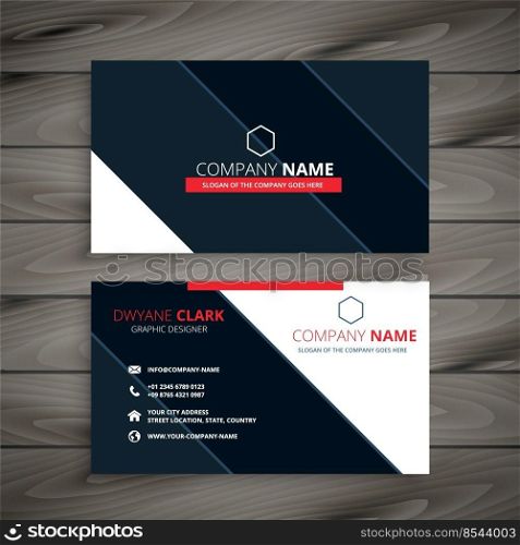 modern business card design template