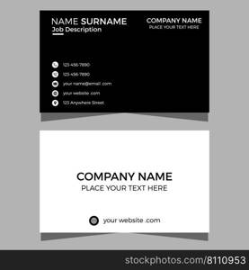 Modern business card design template Royalty Free Vector