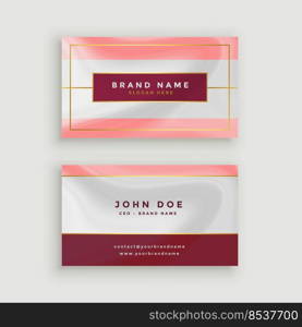 modern business card in marble style texture