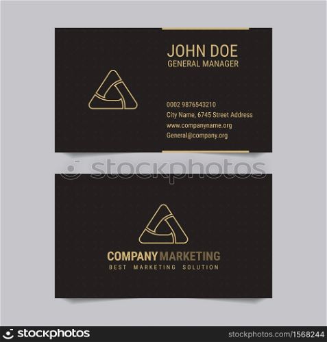 Modern business card Vector template design for company