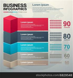Modern business charts Vector illustration modern design template infographic