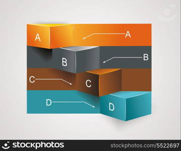 Modern business steps to success, graphs options banner.