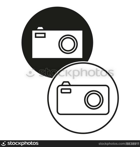 Modern camera icons. Vector illustration. EPS 10.. Modern camera icons. Vector illustration.
