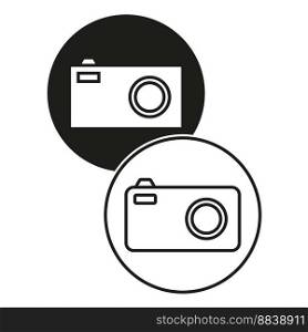 Modern camera icons. Vector illustration. EPS 10.. Modern camera icons. Vector illustration.