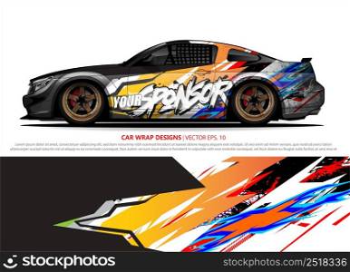 modern camouflage design for race car and truck graphics vinyl wrap