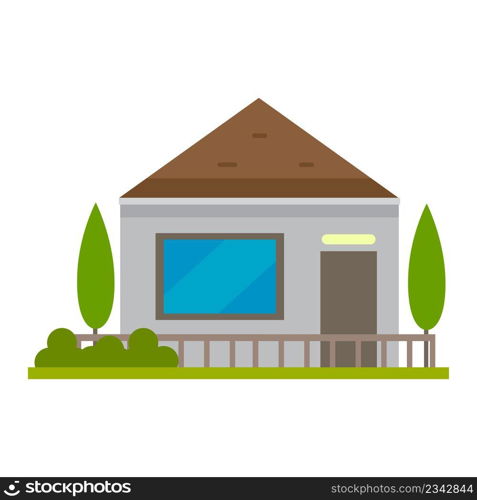 Modern cartoon illustration with house for concept design. Busi≠ss concept. Tree house. Vector illustration. stock ima≥. EPS 10.. Modern cartoon illustration with house for concept design. Busi≠ss concept. Tree house. Vector illustration. stock ima≥. 