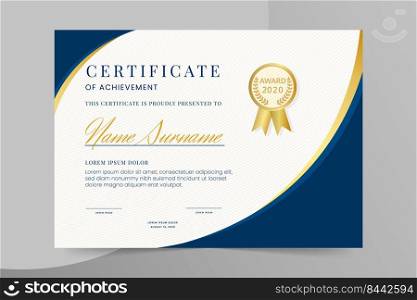 modern certificate award diploma template
