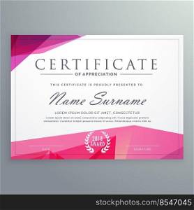 modern certificate of appreciation creative template