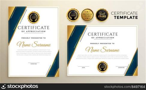 modern certificate template for multipurpose use