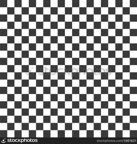 Modern Checkered Pattern Black and White Texture Chess Print