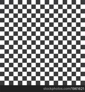Modern Checkered Pattern Black and White Texture Chess Print