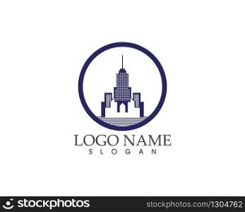 Modern city logo vector template