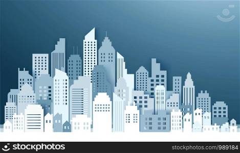 Modern City Skyline backgrounds vector illustration EPS10
