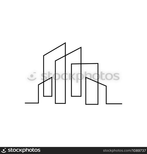 Modern City skyline . city silhouette. vector illustration in flat design