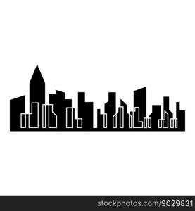 Modern City skyline vector illustration in flat design
