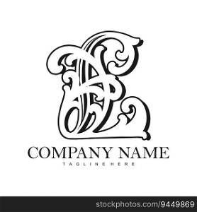 Modern classic timeless appeal L letter monogram logo monochrome vector illustrations for your work logo, merchandise t-shirt, stickers and label designs, poster, greeting cards advertising business company or brands