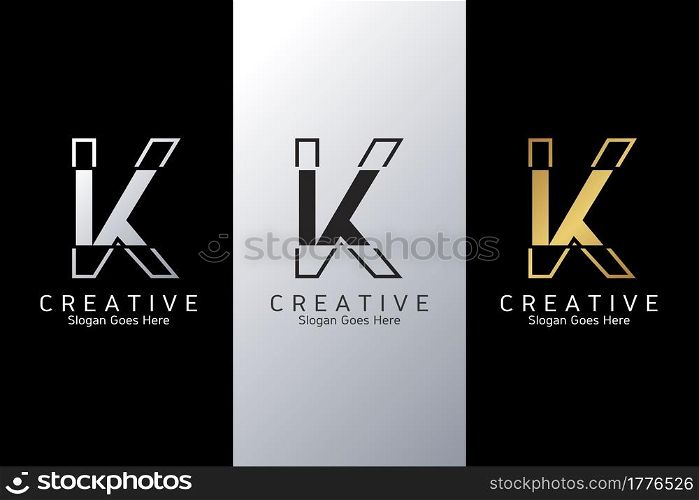 Modern Clean Logo Letter K Vector Template Design for Brand Identity