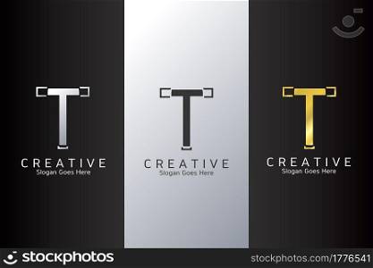 Modern Clean Logo Letter T Vector Template Design for Brand Identity