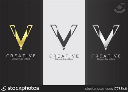 Modern Clean Logo Letter V Vector Template Design for Brand Identity