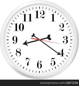 Modern clock. Vector illustration.