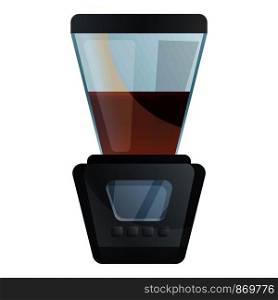 Modern coffee machine icon. Cartoon of modern coffee machine vector icon for web design isolated on white background. Modern coffee machine icon, cartoon style