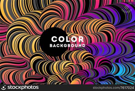 Modern color abstract design background, Colorful Flow motion style. Rainbow optical illusion poster. Psyhedelic art. Modern abstract design background Rainbow Flow motion