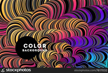 Modern color abstract design background, Colorful Flow motion style. Rainbow optical illusion poster. Psyhedelic art. Modern abstract design background Rainbow Flow motion