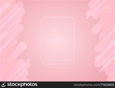 Modern color pink pastel background layer shape side art design abstract banner style. vector illustration