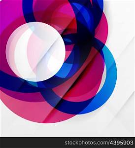 Modern colorful abstract circles