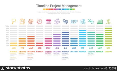 Modern colorful chart, graph. Template for diagram, presentation and chart. Infographics elements. Vector illustration.