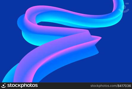 Modern colorful flow poster. Wave Liquid shape in blue color background. Art design for your design project. Vector illustration