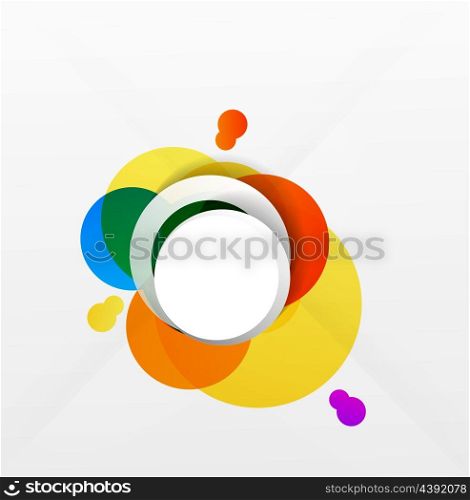 Modern colorful geometrical circles design