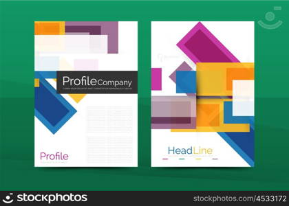 Modern colorful line composition designs. Modern colorful line composition design. Abstract background set