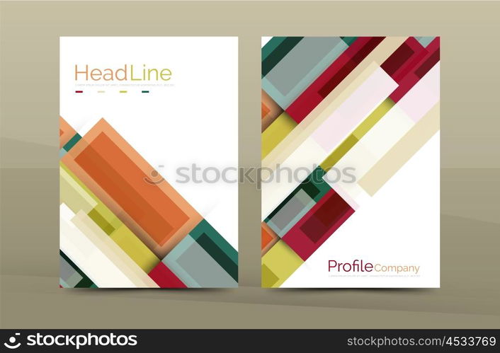 Modern colorful line composition designs. Modern colorful line composition design. Abstract background set