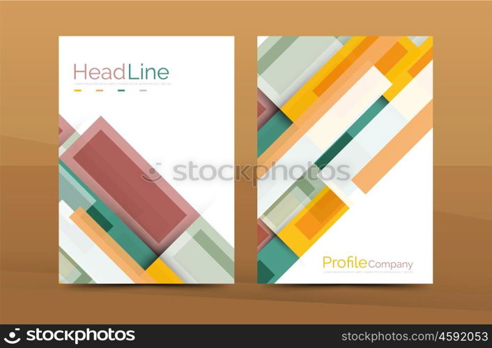 Modern colorful line composition designs. Modern colorful line composition design. Abstract background set