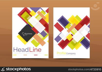 Modern colorful line composition designs. Modern colorful line composition design. Abstract background set