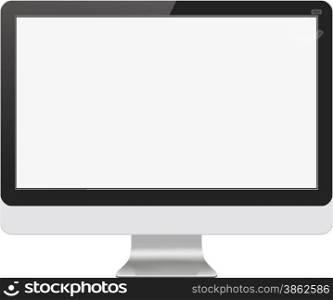 Modern Computer Monitor isolated on the white