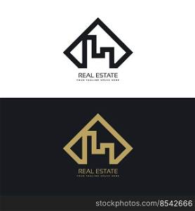 modern concept of real estate logo