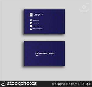Modern corporate business card template Royalty Free Vector