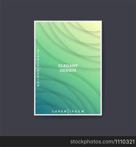Modern cover design. Volumetric ripple waves pattern with layered crossing effect. 3D vector template. . Modern cover design. Volumetric ripple waves pattern with layered crossing effect. 3D vector banner.