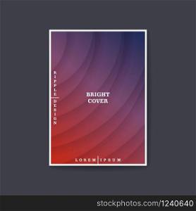 Modern cover design. Volumetric ripple waves pattern with layered crossing effect. 3D vector template. . Modern cover design. Volumetric ripple waves pattern with layered crossing effect. 3D vector banner.